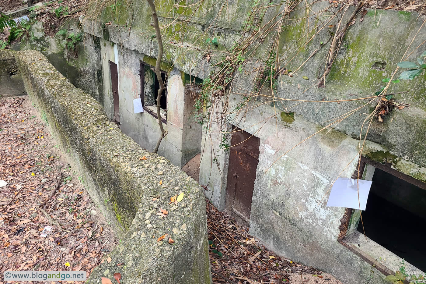 War Time Trail - WNC Gap Station 9 - West Brigade HQ End of Bunkers